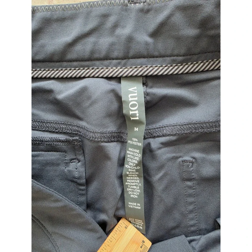Vuori Meta Pants Mens 34 Charcoal‎ Grey Technical 5-Pocket Performance Trousers